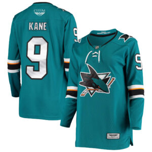 Evander Kane San Jose Sharks CJP Apparel Pro Women's Breakaway Home Player Jersey - Teal