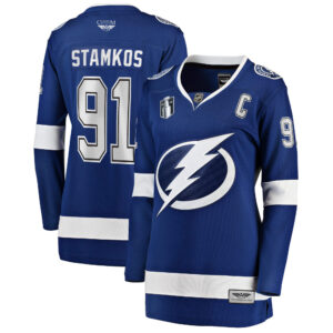 Steven Stamkos Tampa Bay Lightning CJP Apparel Pro Women's Home 2022 Stanley Cup Final Breakaway Player Jersey - Blue