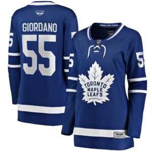 Mark Giordano Toronto Maple Leafs Women's CJP Apparel Pro Home Breakaway Player Jersey - Blue