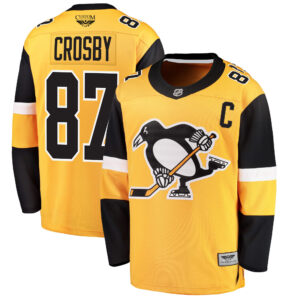 Sidney Crosby Pittsburgh Penguins CJP Apparel Pro  Alternate Breakaway Player Jersey - Gold