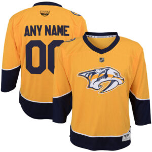 Nashville Predators CJP Apparel Team Home  Custom Jersey - Yellow