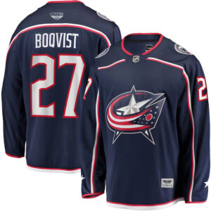Adam Boqvist Columbus Blue Jackets CJP Apparel Pro Home Breakaway Player Jersey - Navy