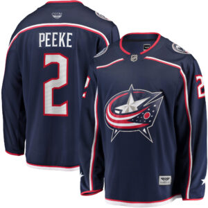 Andrew Peeke Columbus Blue Jackets CJP Apparel Pro Home Breakaway Player Jersey - Navy