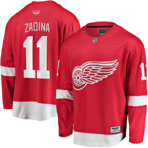 Filip Zadina Detroit Red Wings CJP Apparel Pro Home Breakaway Player Jersey - Red