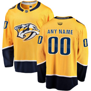 Nashville Predators CJP Apparel Pro Home Breakaway Custom Jersey - Gold