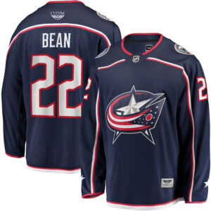 Jake Bean Columbus Blue Jackets CJP Apparel Pro Home Breakaway Player Jersey - Navy