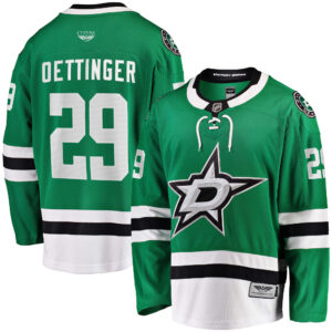 Jake Oettinger Dallas Stars CJP Apparel Pro Home Breakaway Player Jersey - Kelly Green