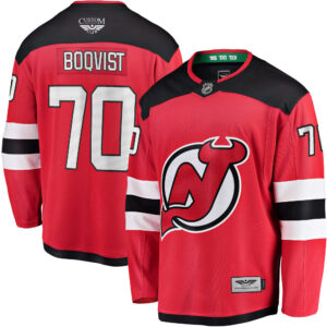 Jesper Boqvist New Jersey Devils CJP Apparel Pro Home Breakaway Player Jersey - Red