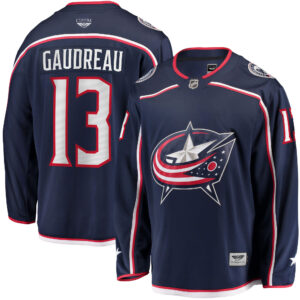 Johnny Gaudreau Columbus Blue Jackets CJP Apparel Pro 2022 Breakaway Player Jersey - Navy