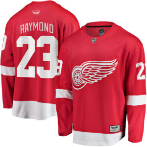 Lucas Raymond Detroit Red Wings CJP Apparel Pro Home Breakaway Player Jersey - Red