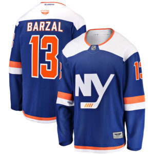 Mathew Barzal New York Islanders CJP Apparel Pro Alternate Breakaway Jersey - Blue