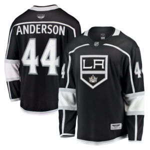 Mikey Anderson Los Angeles Kings CJP Apparel Pro Home Breakaway Player Jersey - Black