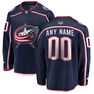 Columbus Blue Jackets CJP Apparel Pro Home Breakaway Custom Jersey - Navy