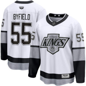 Quinton Byfield Los Angeles Kings CJP Apparel Pro Alternate Premier Breakaway Player Jersey - White