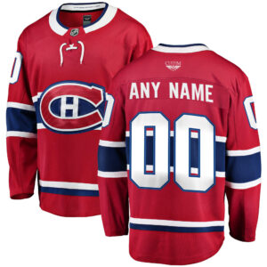 Montreal Canadiens CJP Apparel Pro Home Breakaway Custom Jersey - Red