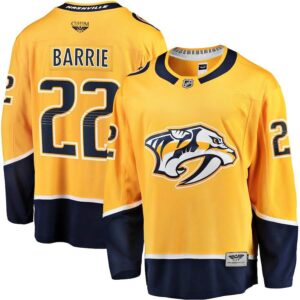 Tyson Barrie Nashville Predators CJP Apparel Pro Home Breakaway Jersey - Gold