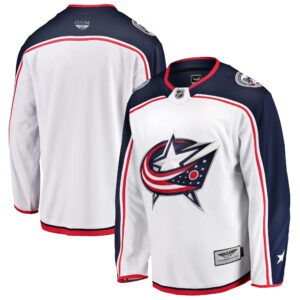 Columbus Blue Jackets CJP Apparel Pro Breakaway Away Jersey - White