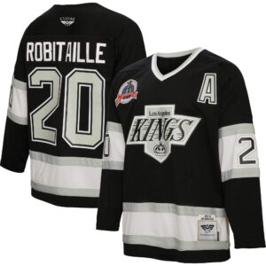 Luc Robitaille Los Angeles Kings CJP Apparel 1992 Blue Line Player Jersey - Black