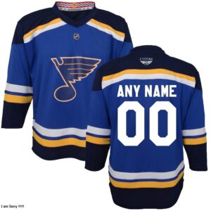 St. Louis Blues CJP Apparel Home  Custom Jersey -navy