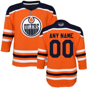 Edmonton Oilers CJP Apparel Home  Custom Jersey - Orange