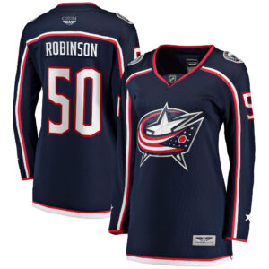 Eric Robinson Columbus Blue Jackets CJP Apparel Pro Women's Home Breakaway Player Jersey - Navy