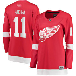 Filip Zadina Detroit Red Wings CJP Apparel Pro Women's Home Breakaway Player Jersey - Red