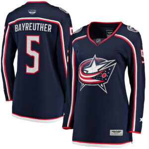 Gavin Bayreuther Columbus Blue Jackets CJP Apparel Pro Women's Home Breakaway Player Jersey - Navy