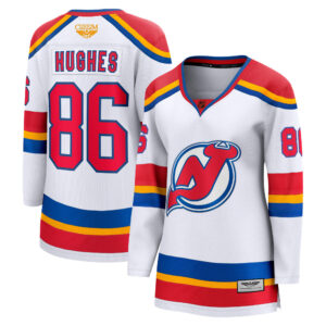 Jack Hughes New Jersey Devils CJP Apparel Pro Women's Special Edition 2.0 Breakaway Player Jersey - White