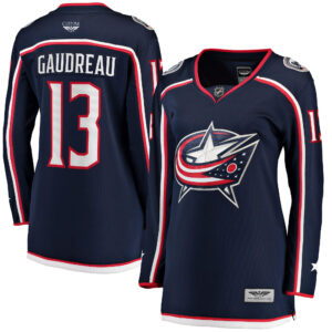 Johnny Gaudreau Columbus Blue Jackets CJP Apparel Pro Women's 2022 Breakaway Player Jersey - Navy