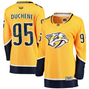 Matt Duchene Nashville Predators CJP Apparel Pro Women's Home Premier Breakaway Player Jersey - Gold