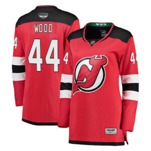 Miles Wood New Jersey Devils CJP Apparel Pro Women's Breakaway Jersey - Red