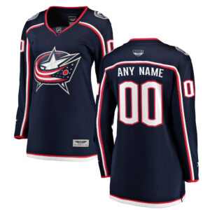 Columbus Blue Jackets CJP Apparel Pro Women's Home Breakaway Custom Jersey - Navy