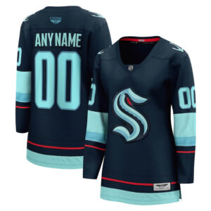 Seattle Kraken CJP Apparel Pro Women's Home Breakaway Custom Jersey - Navy