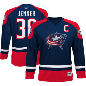 CJP Apparel Boone Jenner Navy Columbus Blue Jackets Player Jersey