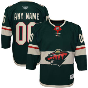Minnesota Wild CJP Apparel Home Premier Custom Jersey - Green