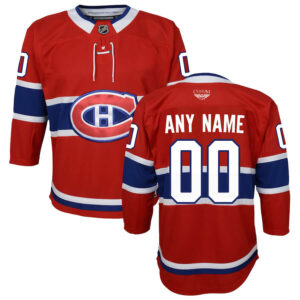 Montreal Canadiens CJP Apparel Home Premier Custom Jersey - Red