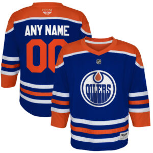 Edmonton Oilers CJP Apparel Home  Custom Jersey - Royal