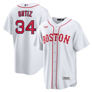David Ortiz Boston Red Sox CJP Apparel Alternate  Player Jersey - White