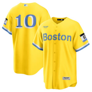 Trevor Story Boston Red Sox CJP Apparel City Connect  Player Jersey - Gold