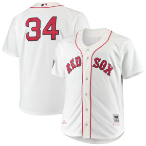 David Ortiz Boston Red Sox Mitchell & Ness Big & Tall Cooperstown Collection Batting Practice  Jersey - Red (Copy)