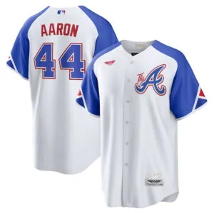 Hank Aaron Atlanta Braves CJP Apparel 2023 City Connect  Player Jersey - White