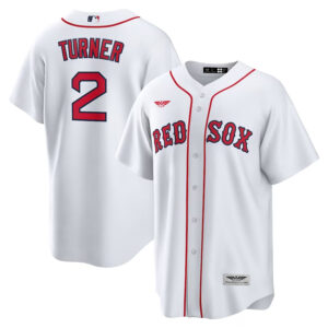 Justin Turner Boston Red Sox CJP Apparel Home  Player Jersey - WhiteRed
