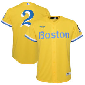 Xander Bogaerts Boston Red Sox CJP Apparel Youth City Connect  Player Jersey - GoldLight Blue