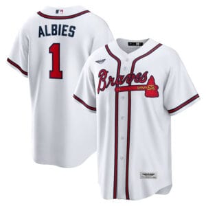 Ozzie Albies Atlanta Braves CJP Apparel Home  Player Name Jersey - White