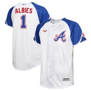 Ozzie Albies Atlanta Braves CJP Apparel Toddler 2023 City Connect  Player Jersey - White