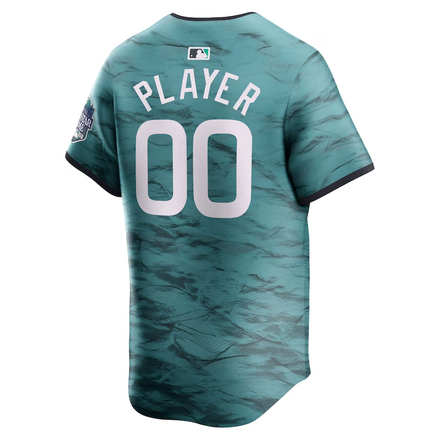 American-League-CJP-Apparel-2023-MLB-All-Star-Game-Pick-A-Player-Limited-Jersey---Teal-Back-Viwe