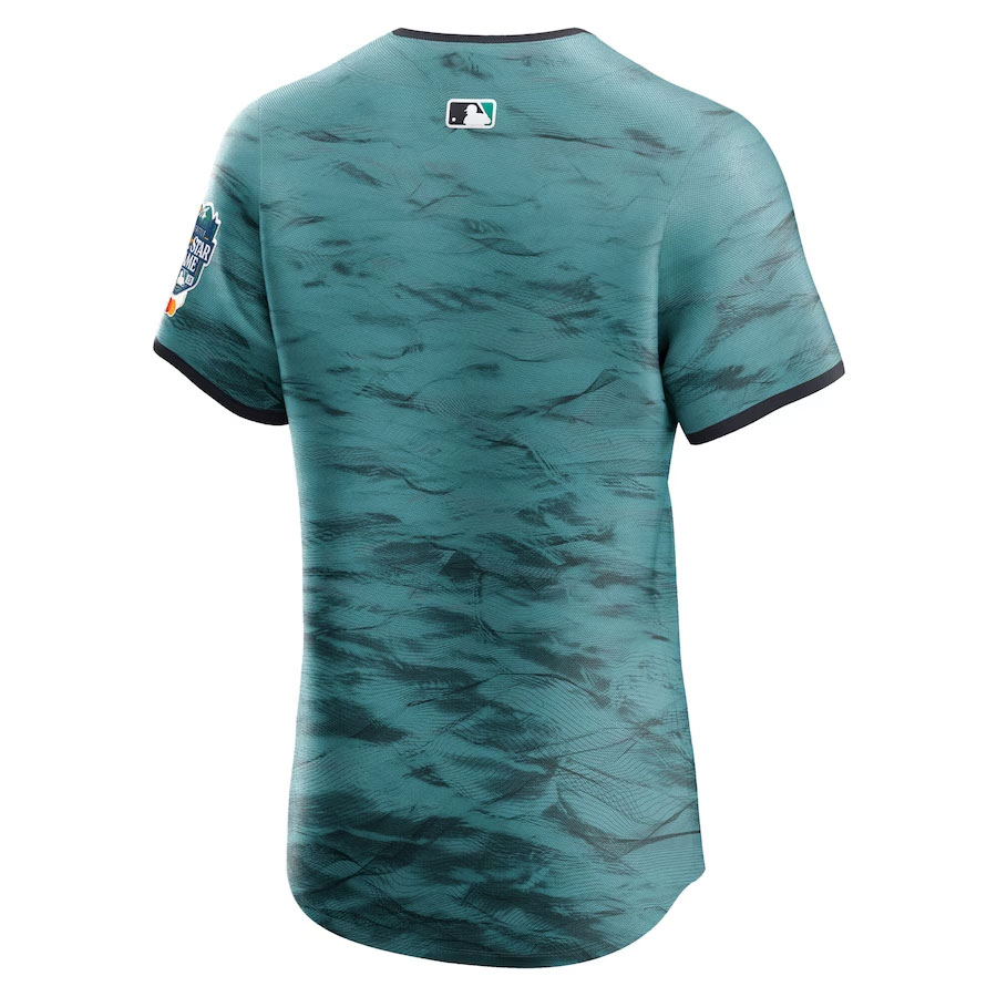 American-League-CJP-Apparel-2023-MLB-All-Star-Game-Vapor-Premier-Elite-Jersey---Teal-Back-Viwe