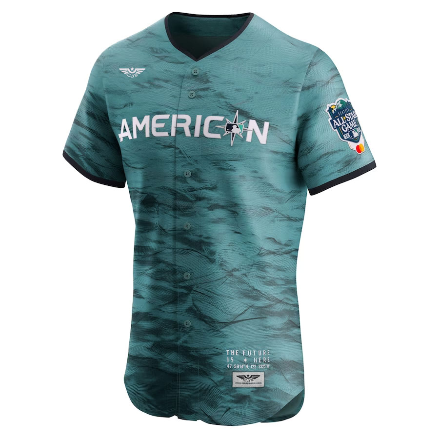 American-League-CJP-Apparel-2023-MLB-All-Star-Game-Vapor-Premier-Elite-Jersey---Teal-Furent-Viwe