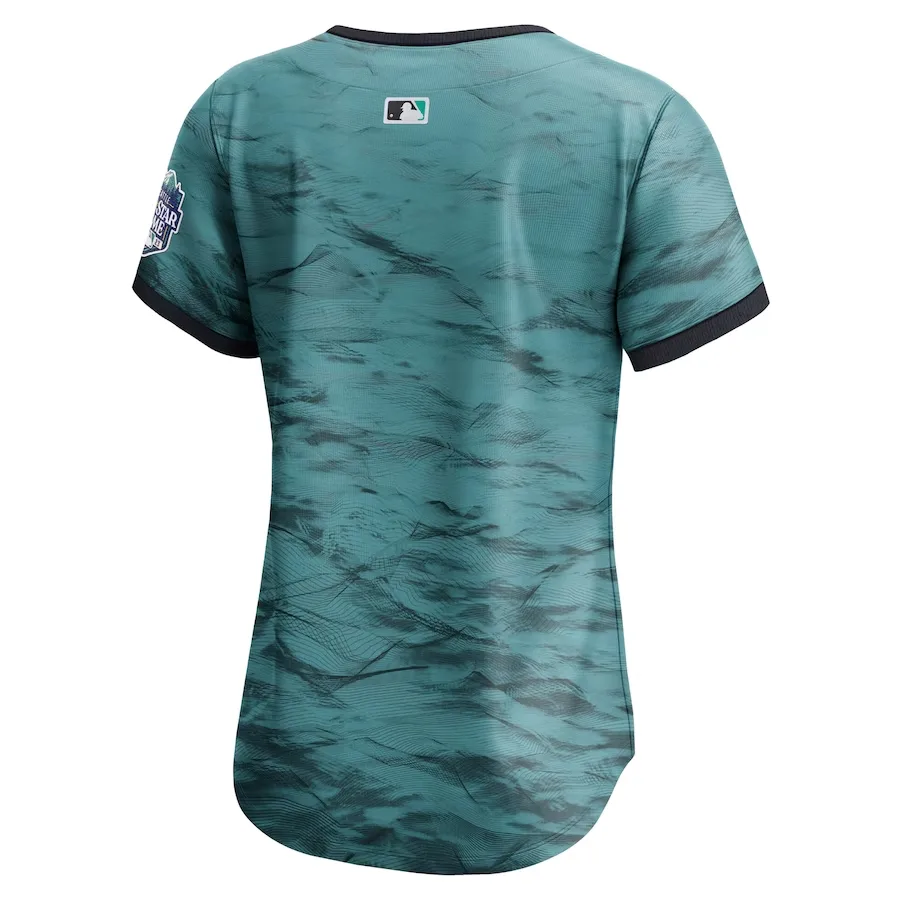 American-League-CJP-Apparel-Women's-2023-MLB-All-Star-Game-Limited-Jersey---Teal-Back-Viwe