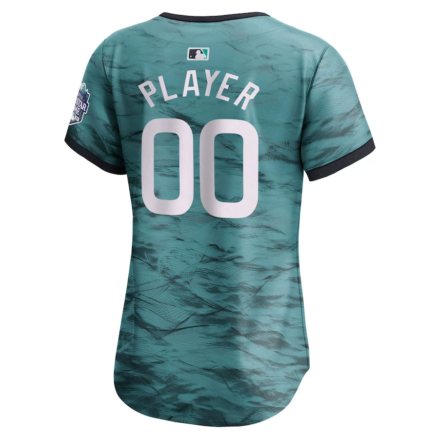 American-League-CJP-Apparel-Women's-2023-MLB-All-Star-Game-Pick-A-Player-Limited-Jersey---Teal-Back-Viwe
